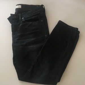 Madewell skinny skinny crop. Dark indigo